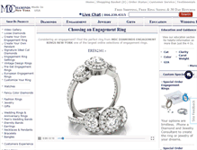 Tablet Screenshot of mdcdiamonds.com